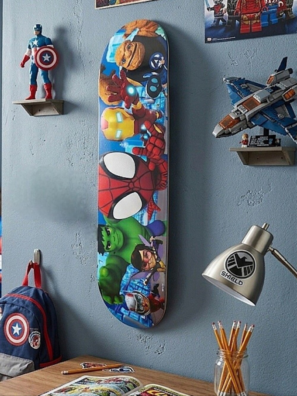 Superhero Skate Deck Wall Art
